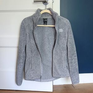 North face fuzzy fleece full zip - XS
